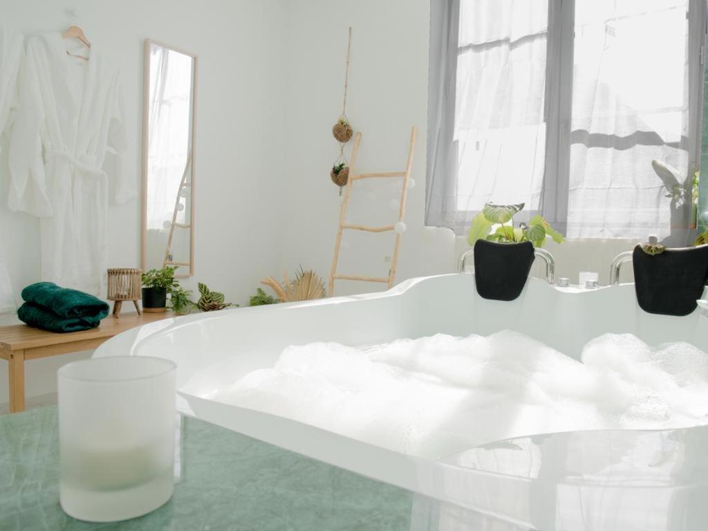 Evasion Tropicale - Studio Avec Spa, Cosy Et Renove Au Coeur De Soissons - 2 Pers מראה חיצוני תמונה